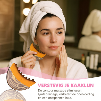 Lymfedrainage Gezichtsborstel – Contour Massage Apparaat voor Gezicht & Kaaklijn | Anti-Aging | Verstevigende Gezichtsmassage