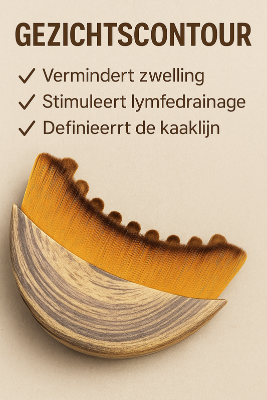 Lymfedrainage Gezichtsborstel – Contour Massage Apparaat voor Gezicht & Kaaklijn | Anti-Aging | Verstevigende Gezichtsmassage