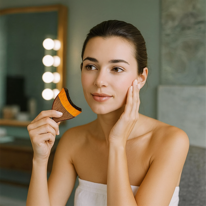 Lymfedrainage Gezichtsborstel – Contour Massage Apparaat voor Gezicht & Kaaklijn | Anti-Aging | Verstevigende Gezichtsmassage